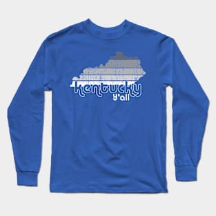 Kentucky Y'all Vintage Style Long Sleeve T-Shirt